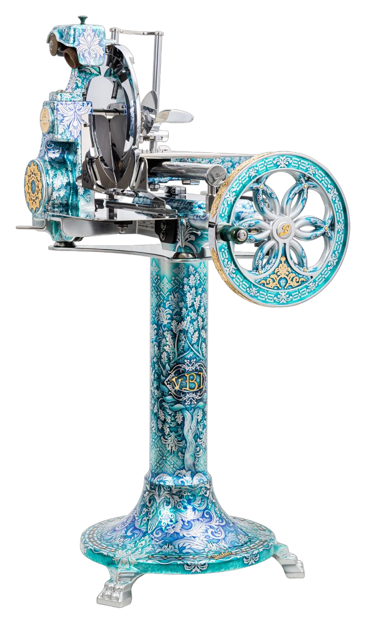 Berkel Identity Ocean Queen – Volano B114 mit Sockel als handgestaltetes Unikat in Türkis und Blau