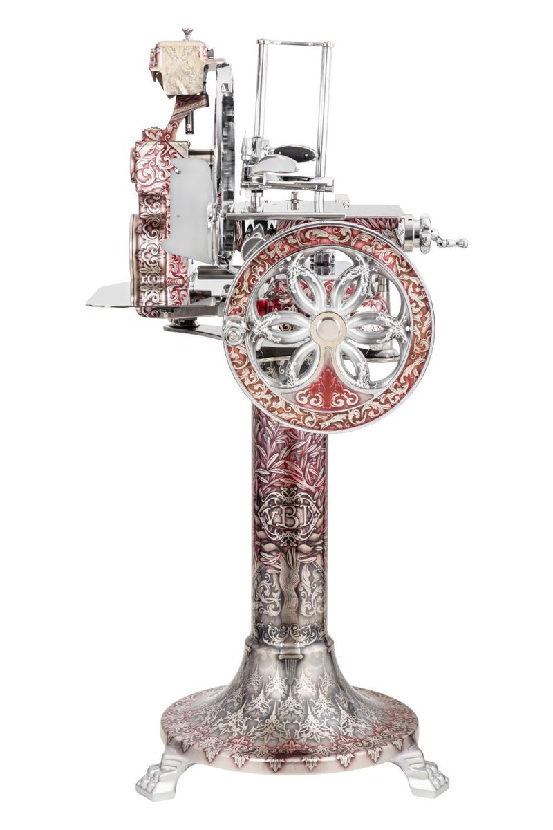Berkel Identity Red Venus – B114 mit Platinblatt in Silber und Granatrot