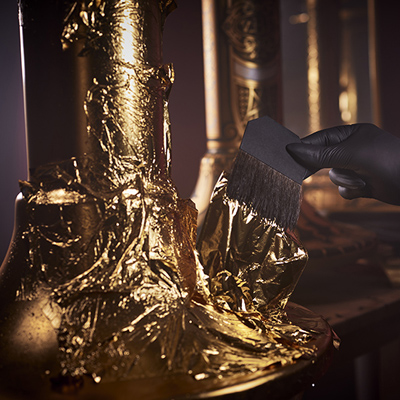 Berkel Volano B114 Passion – Blattgold-Veredelung mit filigranen goldenen Blättern