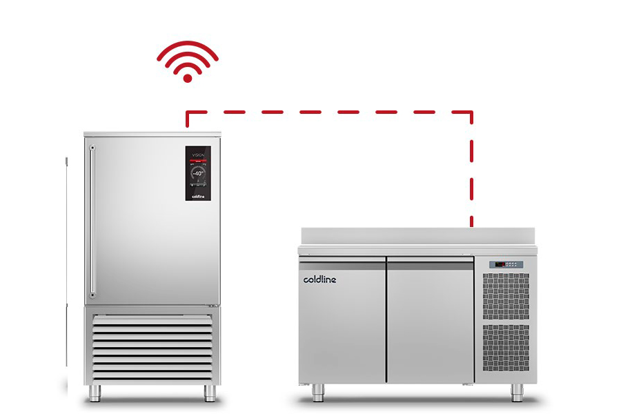 Coldline COSMO Wi-Fi Kühltisch – IoT-Vernetzung und digitale Steuerung für professionelle Küchen