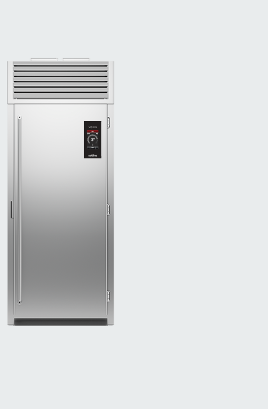 Coldline Einfahrkühlschrank der Vision-Reihe mit Touch-Steuerung und Zugangsrampe