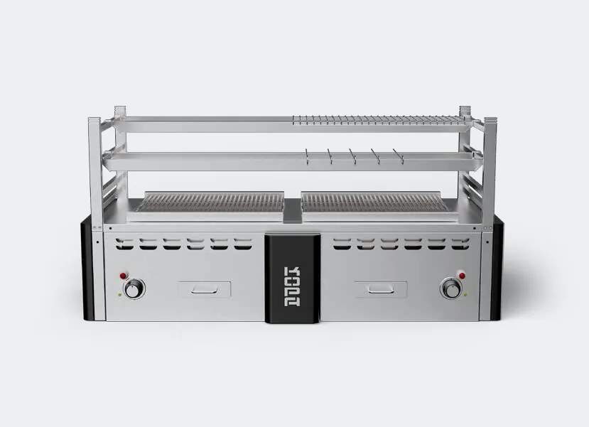 KOPA Robata Gasgrill mit Edelstahlbrennern und mehrstufigem Rostsystem