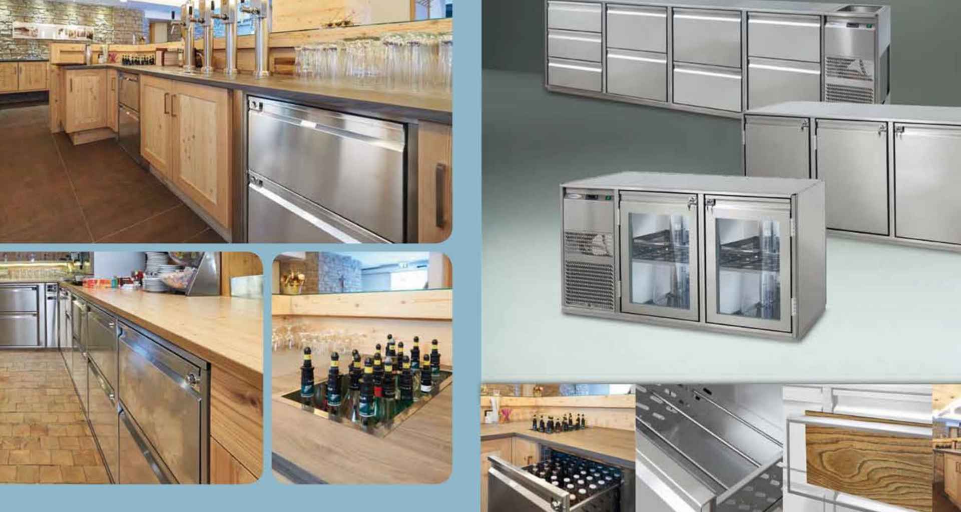 Getränkekühlpult Übersicht Gastronomie