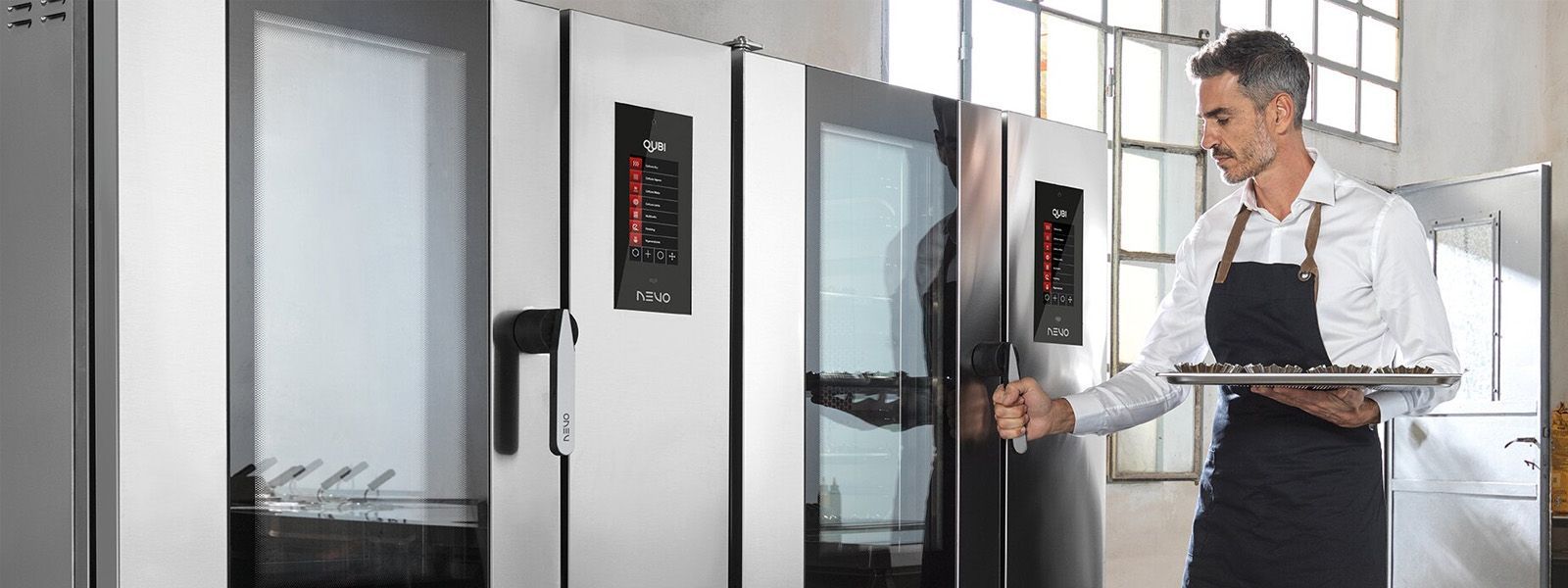 NEVO QUBI Kombidämpfer in der Profiküche für effizientes Dämpfen, Garen und Backen