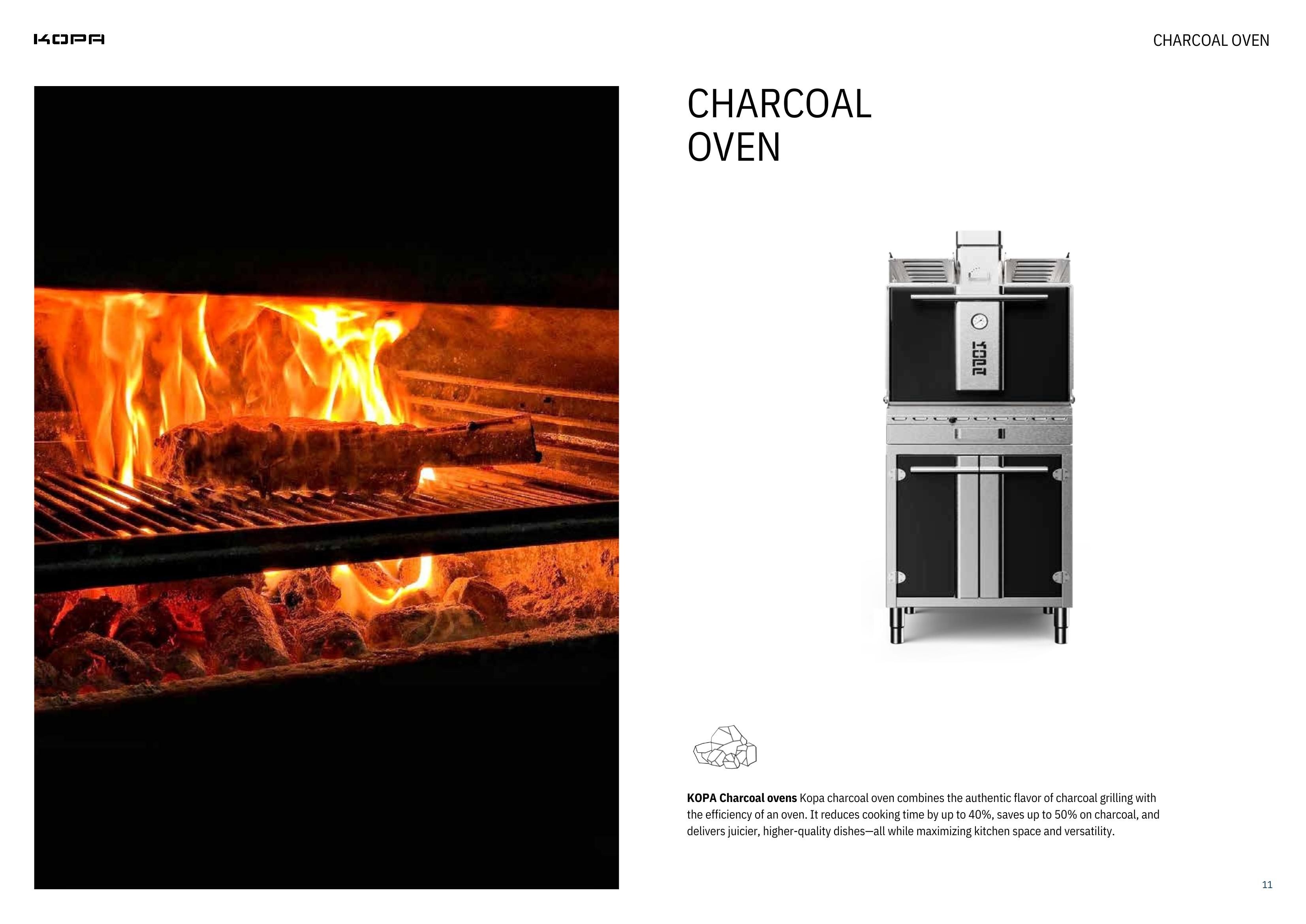 KOPA Charcoal Grill Solutions für die Profi Gastronomie Indoor und Outdoor